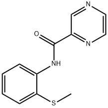 Pyrazinecarboxamide, N-[2-(methylthio)phenyl]- (9CI) Struktur