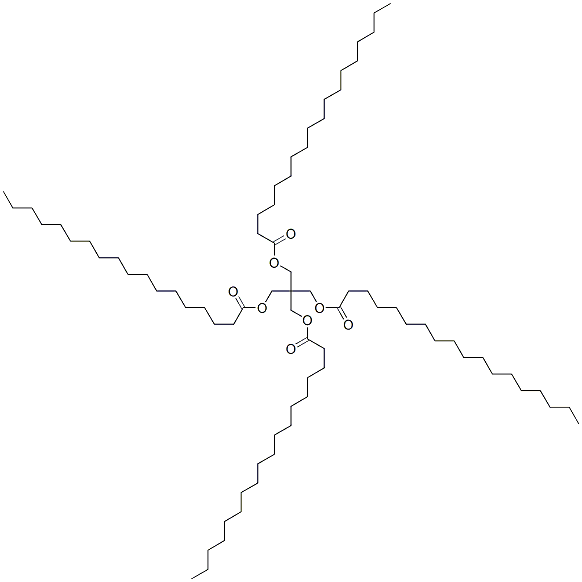 [3-octadecanoyloxy-2,2-bis(octadecanoyloxymethyl)propyl] octadecanoate Struktur