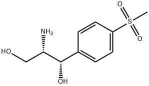 [S(R*,R*)]-2-amino-1-[p-(methylsulphonyl)phenyl]propane-1,3-diol Struktur