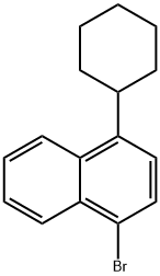 1-broMo-4-cyclohexyl-naphthalene Struktur