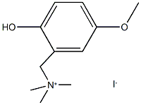 benzenemethanaminium, 2-hydroxy-5-methoxy-N,N,N-trimethyl- Struktur