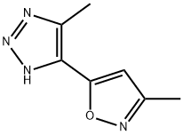 1H-1,2,3-Triazole,4-methyl-5-(3-methyl-5-isoxazolyl)-(9CI) Struktur