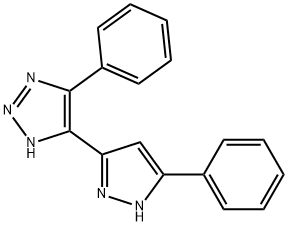 4-Phenyl-5-(5-phenyl-1H-pyrazol-3-yl)-1H-1,2,3-triazole Struktur