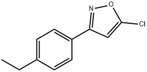 5-CHLORO-3-(4-ETHYLPHENYL)ISOXAZOLE Struktur