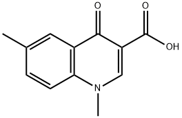 1,6-Dimethyl-4-oxo-1,4-dihydro-quinoline-3-carboxylic acid Struktur