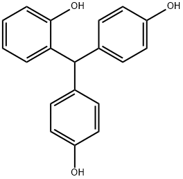 alpha,alpha-bis(p-hydroxyphenyl)-o-cresol Struktur