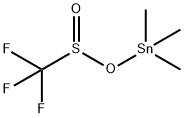 Trimethyl[[(trifluoromethyl)sulfinyl]oxy]stannane Struktur