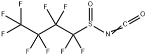 1,1,2,2,3,3,4,4,4-Nonafluorobutylsulfinyl isocyanate Struktur