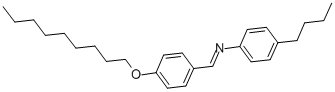 P-NONYLOXYBENZYLIDENE P-BUTYLANILINE Struktur