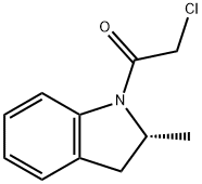 1H-Indole, 1-(chloroacetyl)-2,3-dihydro-2-methyl-, (2R)- (9CI) Struktur