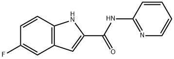 1H-Indole-2-carboxamide,5-fluoro-N-2-pyridinyl-(9CI) Struktur