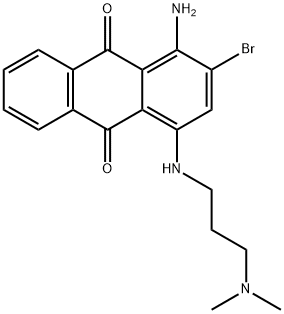 1-amino-2-bromo-4-[[3-(dimethylamino)propyl]amino]anthraquinone Struktur