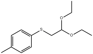 P-(TOLYLTHIO)ACETALDEHYDE DIETHYL ACETAL Struktur