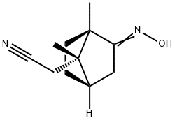 Bicyclo[2.2.1]heptane-7-acetonitrile, 2-(hydroxyimino)-1,7-dimethyl-, (1R,4R,7S)- (9CI) Struktur