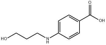 Benzoic acid, 4-[(3-hydroxypropyl)amino]- (9CI) Struktur