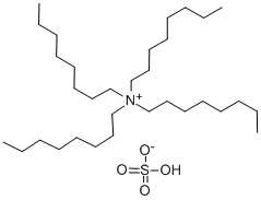 TETRAOCTYLAMMONIUM HYDROGEN SULFATE Struktur