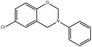 3-Phenyl-6-chloro-3,4-dihydro-2H-1,3-benzooxazine Struktur