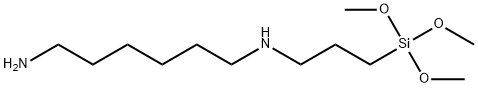 N-(6-aminohexyl)aminopropyltrimethoxysilane Struktur