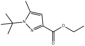 ETHYL 1-(TERT-BUTYL)-5-METHYL-1H-PYRAZOLE-3-CARBOXYLATE Struktur