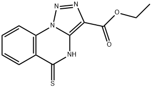 ETHYL 5-SULFANYL[1,2,3]TRIAZOLO[1,5-A]QUINAZOLINE-3-CARBOXYLATE Struktur