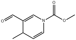 1(4H)-Pyridinecarboxylic  acid,  3-formyl-4-methyl-,  methyl  ester Struktur