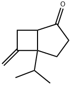 Bicyclo[3.2.0]heptan-2-one, 6-methylene-5-(1-methylethyl)- (9CI) Struktur