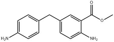 methyl 5-[(4-aminophenyl)methyl]anthranilate Struktur