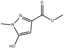 1-甲基-5-羥基吡唑-3-羧酸甲酯, 51985-95-6, 結(jié)構(gòu)式