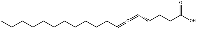 (R)-Octadeca-5,6-dienoic acid Struktur