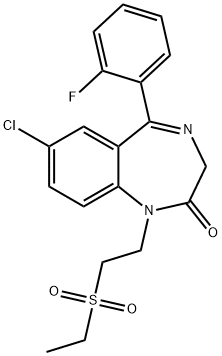 Elfazepam Struktur