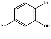 3,6-Dibromo-2-methylphenol Struktur