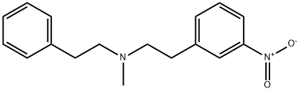 N-Methyl-3-nitro-N-(2-phenylethyl)benzeneethanamine Struktur