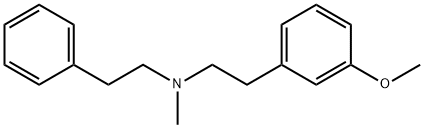 3-Methoxy-N-methyl-N-(2-phenylethyl)benzeneethanamine Struktur