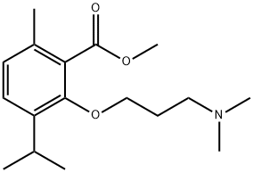 3-[3-(Dimethylamino)propoxy]-p-cymene-2-carboxylic acid methyl ester Struktur