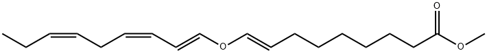 (E)-9-[[(1E,3Z,6Z)-1,3,6-Nonatrienyl]oxy]-8-nonenoic acid methyl ester Struktur