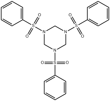 1,3,5-tris(benzenesulfonyl)-1,3,5-triazinane Struktur