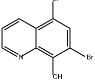 5,7-DIBROMO-8-HYDROXYQUINOLINE Structure