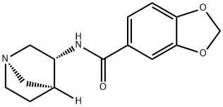 1,3-Benzodioxole-5-carboxamide,N-(1R,3R,4S)-1-azabicyclo[2.2.1]hept-3-yl- Struktur