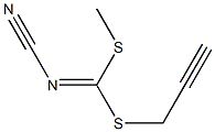 METHYL PROP-2-YNYL CYANOCARBONIMIDODITHIOATE Struktur