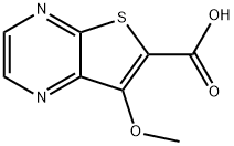 Thieno[2,3-b]pyrazine-6-carboxylic  acid,  7-methoxy- Struktur