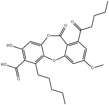 LOBARIC ACID Struktur