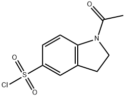 1-ACETYL-2,3-DIHYDRO-1H-INDOLE-5-SULFONYL CHLORIDE Struktur