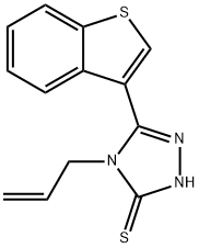 4-ALLYL-5-(1-BENZOTHIEN-3-YL)-4H-1,2,4-TRIAZOLE-3-THIOL Struktur