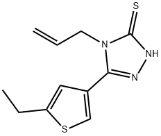 4-ALLYL-5-(5-ETHYLTHIEN-3-YL)-4H-1,2,4-TRIAZOLE-3-THIOL Struktur