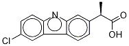 (R)-α-Methyl-6-chloro-9H-carbazole-2-acetic acid Struktur