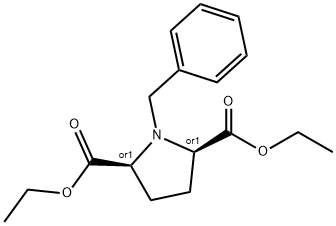 diethyl 1-benzylpyrrolidine-2,5-dicarboxylate Struktur