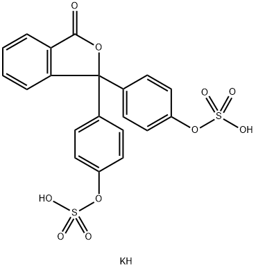 PHENOLPHTHALEIN DISULFATE POTASSIUM SALT Struktur