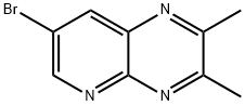 7-BROMO-2,3-DIMETHYLPYRIDO[2,3-B]PYRAZINE Struktur