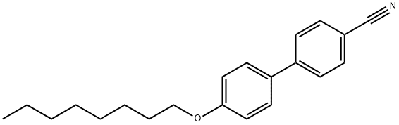 4'-(Octyloxy)-4-biphenylcarbonitrile Structure