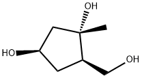 1,3-Cyclopentanediol, 5-(hydroxymethyl)-1-methyl-, (1S,3R,5R)- (9CI) Struktur